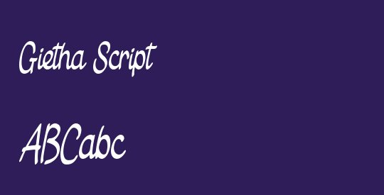 Gietha Script