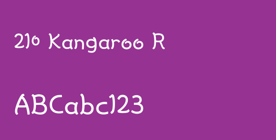 210 Kangaroo R