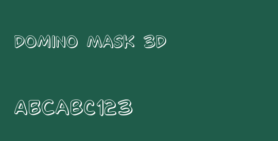 Domino Mask 3D
