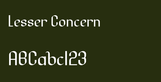 Lesser Concern