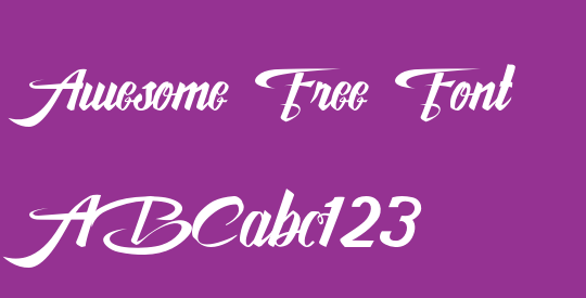 Awesome Free Font