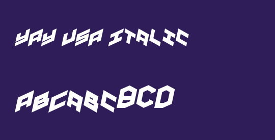 YAY USA Italic