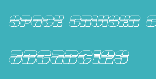 Space Cruiser Chrome Italic