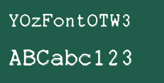 YOzFontOTW3