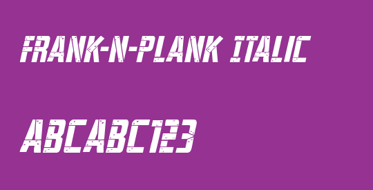 Frank-n-Plank Italic