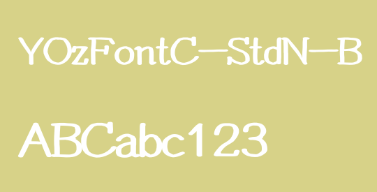 YOzFontC-StdN-B