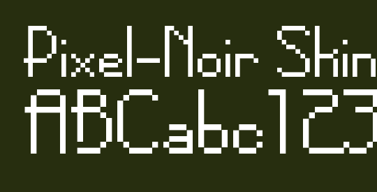 Pixel-Noir Skinny