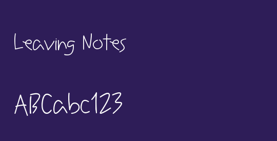 Leaving Notes