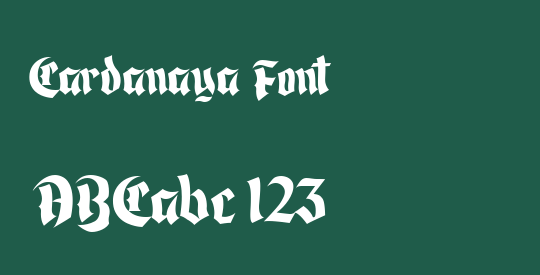 Cardanaya Font