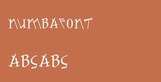 Numbafont