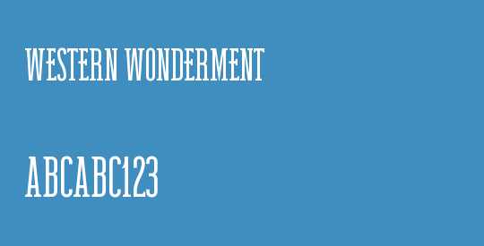Western Wonderment