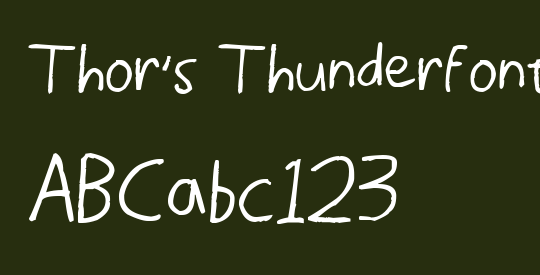 Thor's Thunderfont