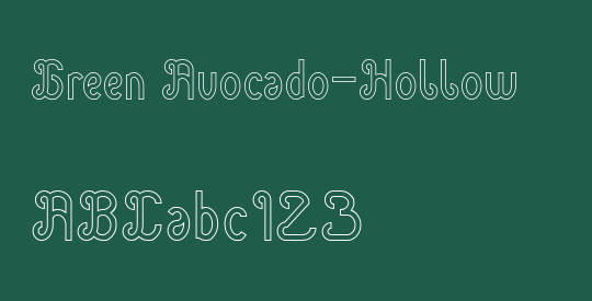 Green Avocado-Hollow