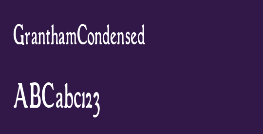 GranthamCondensed