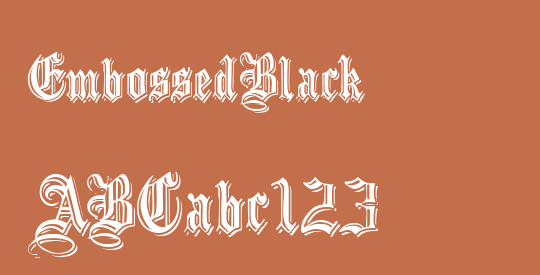 EmbossedBlack