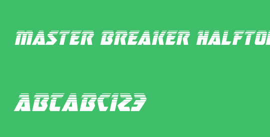 Master Breaker Halftone Italic
