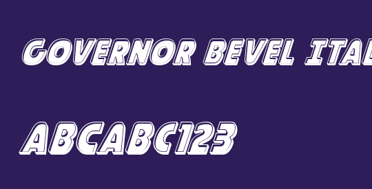 Governor Bevel Italic