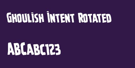 Ghoulish Intent Rotated