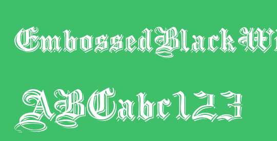 EmbossedBlackWide