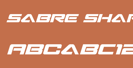 Sabre Shark Bold Semi-Straight