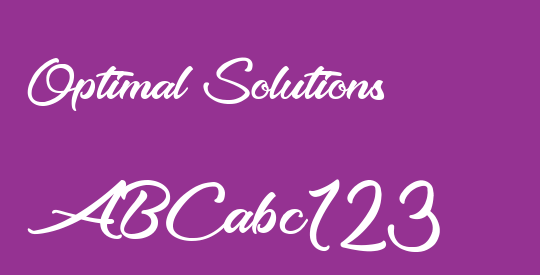 Optimal Solutions