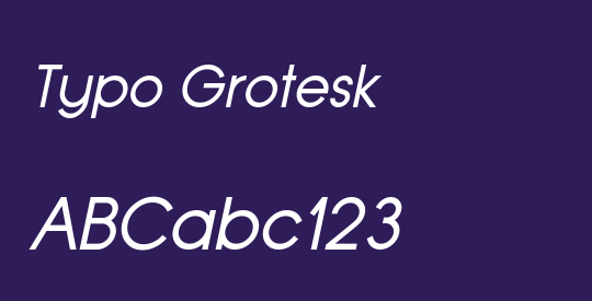 Typo Grotesk
