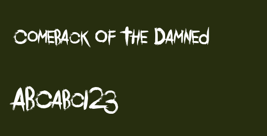 Comeback Of The Damned