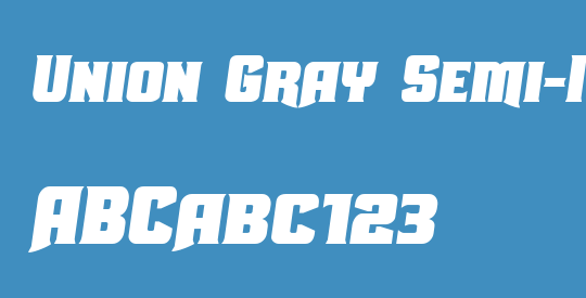 Union Gray Semi-Italic