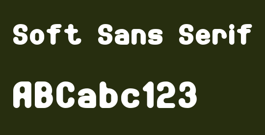Soft Sans Serif 7