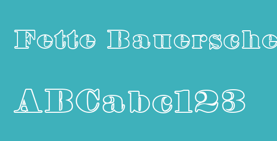Fette Bauersche Antiqua UNZ Pro Hollow