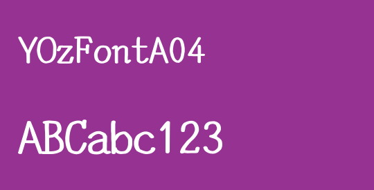 YOzFontA04