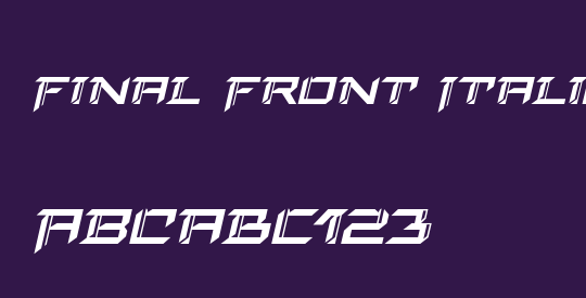 Final Front Italic