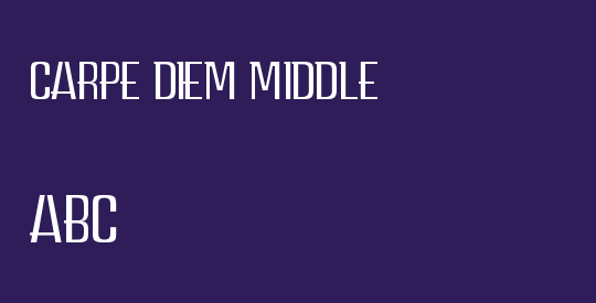 CARPE DIEM MIDDLE demo