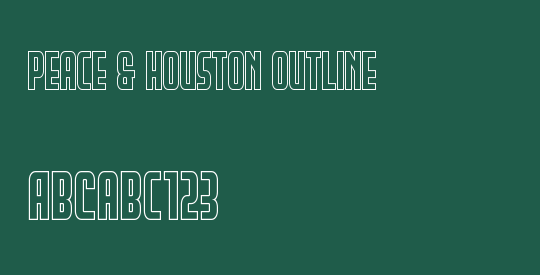 Peace & Houston Outline