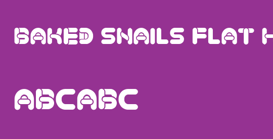 Baked Snails Flat Heavy