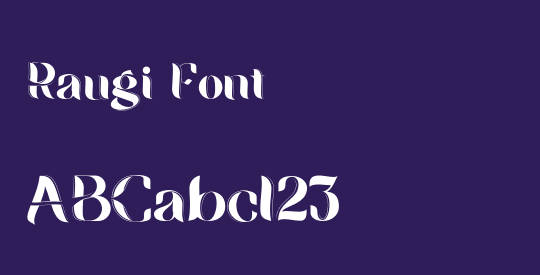 Raugi Font