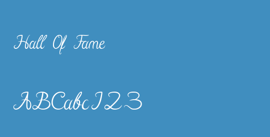 Hall Of Fame