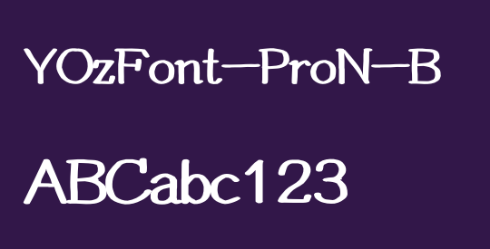 YOzFont-ProN-B