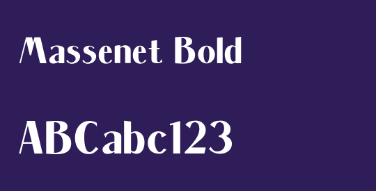 Massenet Bold