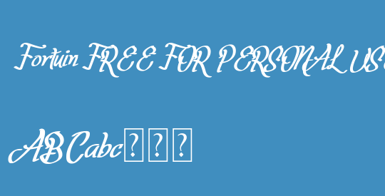 Fortuin FREE FOR PERSONAL USE