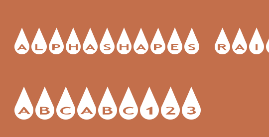 AlphaShapes raindrops