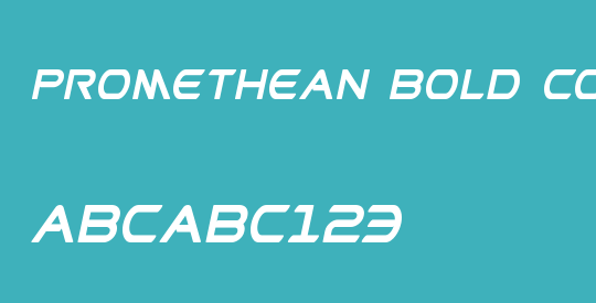 Promethean Bold Condensed Italic