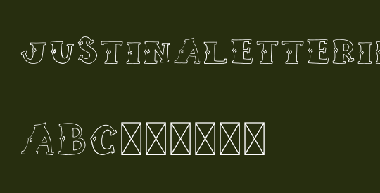 JUSTINALETTERING