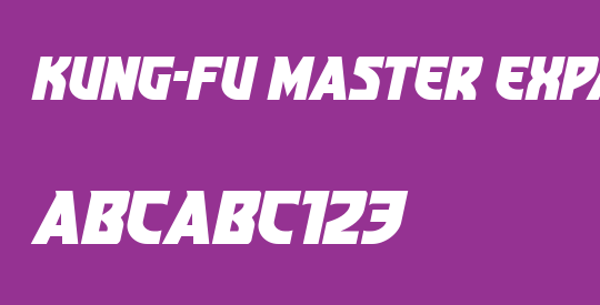 Kung-Fu Master Expanded Italic