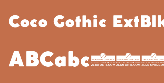 Coco Gothic ExtBlk