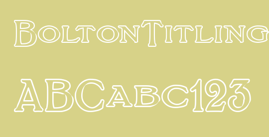 BoltonTitlingOutline