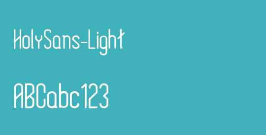 HolySans-Light