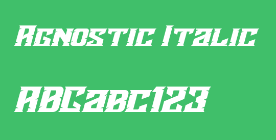 Agnostic Italic