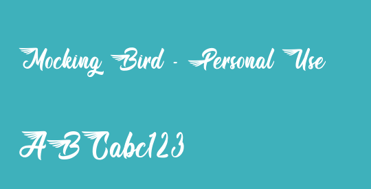 Mocking Bird - Personal Use