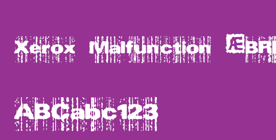 Xerox Malfunction (BRK)